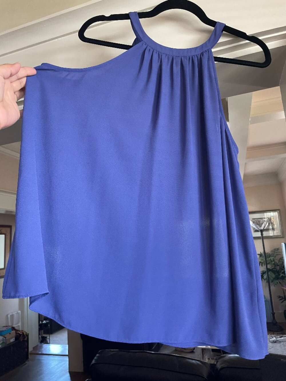 Halogen Halter Neck Sleeveless Blouse with Ribbon Tie - XL - Picture 1 of 9